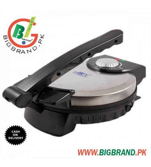 Anex Black and Silver Deluxe Roti Maker AG-3062